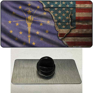 Indiana/American Flag Wholesale Novelty Metal Hat Pin