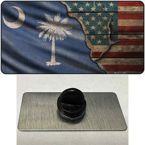 South Carolina/American Flag Wholesale Novelty Metal Hat Pin