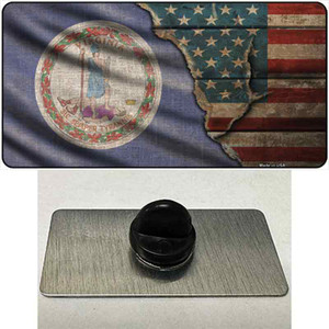 Virginia/American Flag Wholesale Novelty Metal Hat Pin