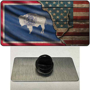 Wyoming/American Flag Wholesale Novelty Metal Hat Pin