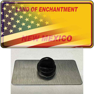 New Mexico Yellow Plate American Flag Wholesale Novelty Metal Hat Pin