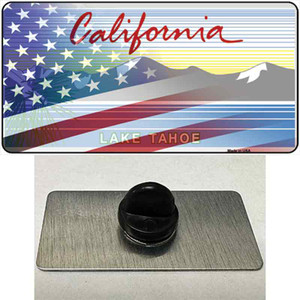 California Tahoe Plate American Flag Wholesale Novelty Metal Hat Pin