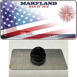 Maryland War Plate American Flag Wholesale Novelty Metal Hat Pin