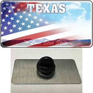 Texas Lone Star Plate American Flag Wholesale Novelty Metal Hat Pin