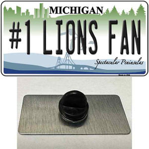 Number 1 Lions Fan Wholesale Novelty Metal Hat Pin Tag