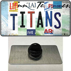 Titans Strip Art Wholesale Novelty Metal Hat Pin Tag