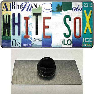 White Sox Strip Art Wholesale Novelty Metal Hat Pin Tag