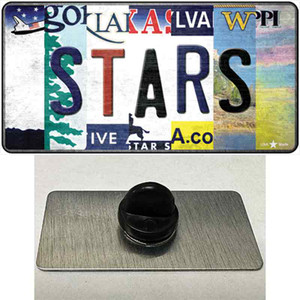 Stars Strip Art Wholesale Novelty Metal Hat Pin Tag