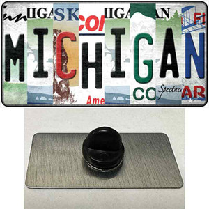 Michigan Strip Art Wholesale Novelty Metal Hat Pin Tag