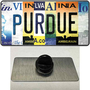 Purdue Strip Art Wholesale Novelty Metal Hat Pin Tag