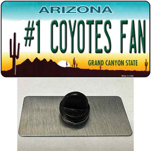 Number 1 Coyotes Fan Wholesale Novelty Metal Hat Pin Tag