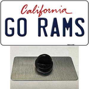 Go Rams Wholesale Novelty Metal Hat Pin Tag