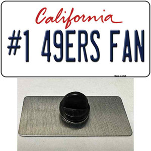 Number 1 49ers Fan Wholesale Novelty Metal Hat Pin Tag