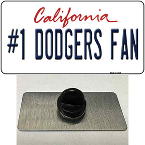 Number 1 Dodgers Fan Wholesale Novelty Metal Hat Pin Tag