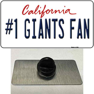 Number 1 Giants Fan Wholesale Novelty Metal Hat Pin Tag