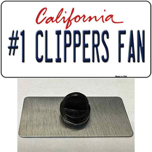 Number 1 Clippers Fan Wholesale Novelty Metal Hat Pin Tag