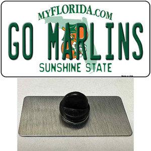 Go Marlins Wholesale Novelty Metal Hat Pin Tag