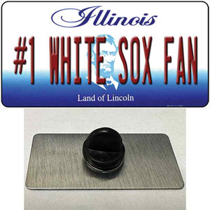 Number 1 White Sox Fan Wholesale Novelty Metal Hat Pin Tag