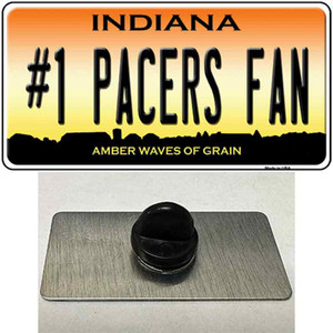 Number 1 Pacers Fan Wholesale Novelty Metal Hat Pin Tag