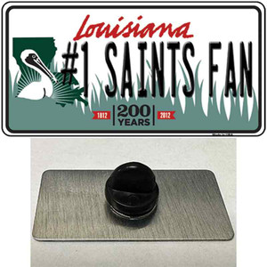 Number 1 Saints Fan Wholesale Novelty Metal Hat Pin Tag