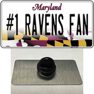 Number 1 Ravens Fan Wholesale Novelty Metal Hat Pin Tag