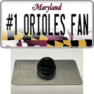 Number 1 Orioles Fan Wholesale Novelty Metal Hat Pin Tag