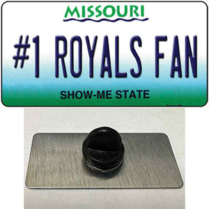 Number 1 Royals Fan Wholesale Novelty Metal Hat Pin Tag