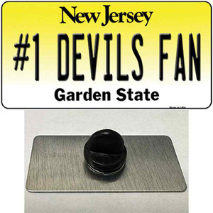 Number 1 Devils Fan Wholesale Novelty Metal Hat Pin Tag