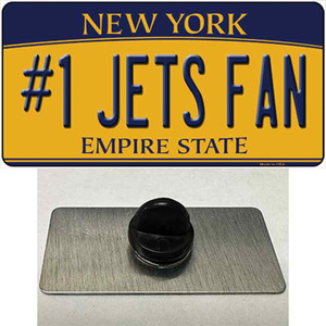 Number 1 Jets Fan New York Wholesale Novelty Metal Hat Pin Tag