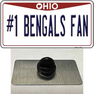 Number 1 Bengals Fan Wholesale Novelty Metal Hat Pin Tag