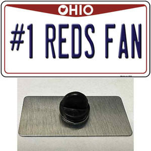 Number 1 Reds Fan Wholesale Novelty Metal Hat Pin Tag