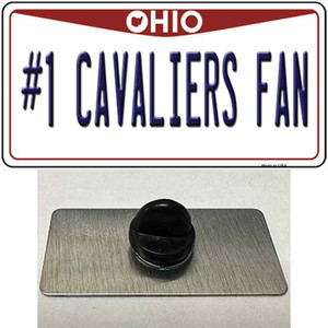 Number 1 Cavaliers Fan Wholesale Novelty Metal Hat Pin Tag