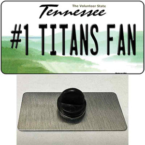 Number 1 Titans Fan Wholesale Novelty Metal Hat Pin Tag