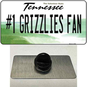 Number 1 Grizzlies Fan Wholesale Novelty Metal Hat Pin Tag