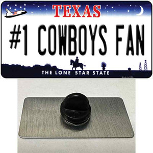 Number 1 Cowboys Fan Wholesale Novelty Metal Hat Pin Tag