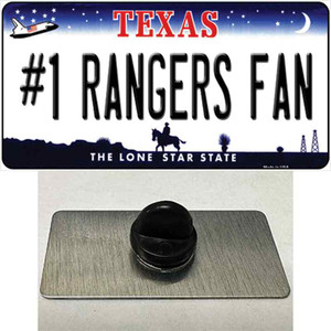 Number 1 Rangers Fan Texas Wholesale Novelty Metal Hat Pin Tag