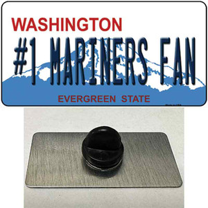 Number 1 Mariners Fan Wholesale Novelty Metal Hat Pin Tag