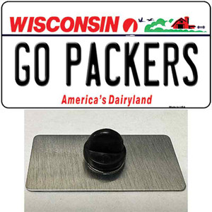 Go Packers Wholesale Novelty Metal Hat Pin Tag