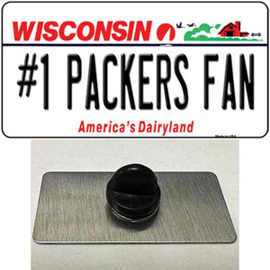 Number 1 Packers Fan Wholesale Novelty Metal Hat Pin Tag