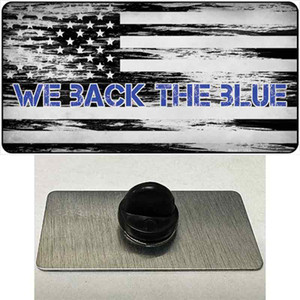 We Back The Blue Wholesale Novelty Metal Hat Pin Tag