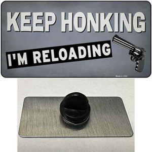 Keep Honking Reloading Wholesale Novelty Metal Hat Pin Tag