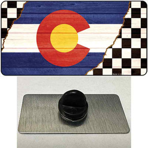 Colorado Racing Flag Wholesale Novelty Metal Hat Pin Tag
