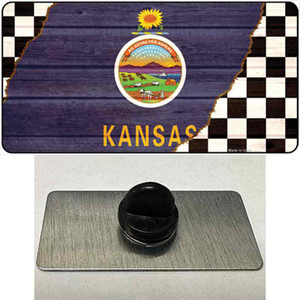 Kansas Racing Flag Wholesale Novelty Metal Hat Pin Tag