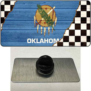 Oklahoma Racing Flag Wholesale Novelty Metal Hat Pin Tag