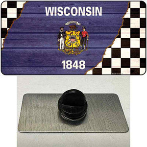 Wisconsin Racing Flag Wholesale Novelty Metal Hat Pin Tag