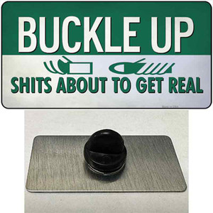 Buckle Up Wholesale Novelty Metal Hat Pin Tag