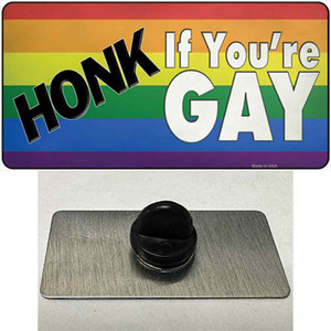 Honk If Youre Gay Wholesale Novelty Metal Hat Pin Tag