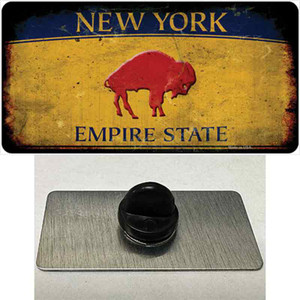 Red Buffalo NY Yellow Rusty Wholesale Novelty Metal Hat Pin Tag