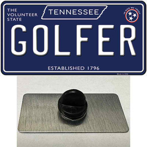 Golfer Tennessee Blue Wholesale Novelty Metal Hat Pin Tag