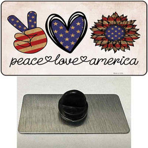 Peace Love America Wholesale Novelty Metal Hat Pin Tag